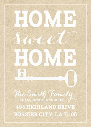 PRINTABLE Home Sweet Home New Home Housewarming House Key Invitation ...