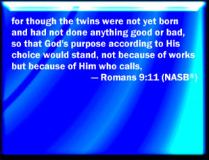 Romans 9:11 Bible Verse Slides