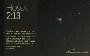 Bible Quote Hosea 2:13 Inspirational Hubble Space Telescope Image