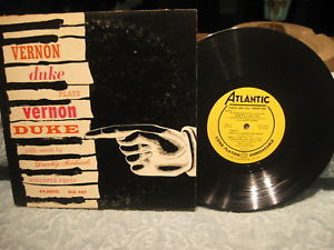 VERNON DUKE Plays Vernon Duke 10 LP VG Atlantic 1953