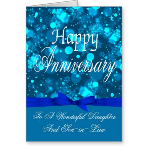 Anniversary Daughter And Son-in-Law Greeting Card