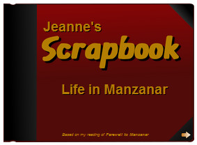 character scrapbook from Farewell to Manzanar