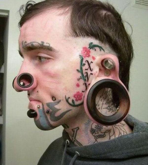 Stupid tattoos and piercings