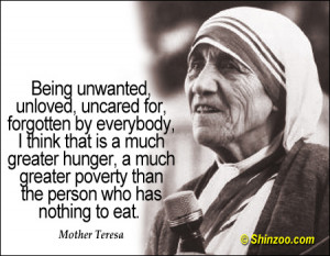 quotes about homelessness and hunger mother teresa quotes quotehd