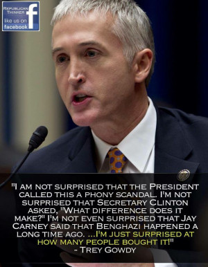 Rep. Trey Gowdy reportedly to head select House committee on Benghazi ...
