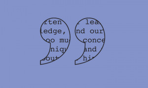 Never look down to test the ground before taking your next step