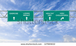 ... ,losing weight,healthy diet and and high cholesterol - stock photo