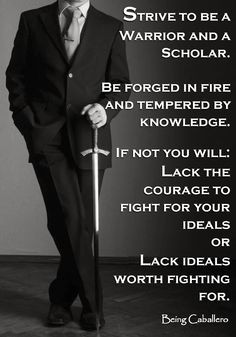 The society that separates scholars from its warriors will have it ...
