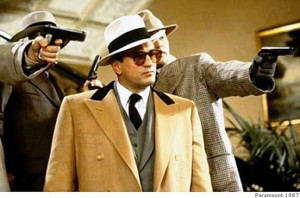 Robert De Niro as Al Capone in 
