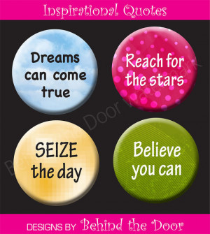 Inspirational Quotes - 1 inch circle/25mm Bottle Cap Images - Digital ...