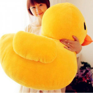 2PCS-LOT-Cute-Throw-Pillow-Giant-Yellow-Duck-Stuffed-Animal-Plush-Soft ...