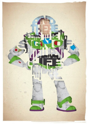 Intelligent Life - Toy Story. Drive-In Prints typographically pay ...