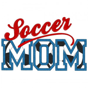 Sayings (3043) Soccer Mom Applique 5x7 £1.90p