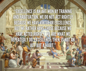 Aristotle Quotes Excellence