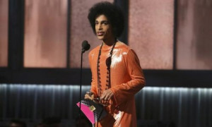 Tangerine dreams: Prince presents best album of the year. Photograph ...