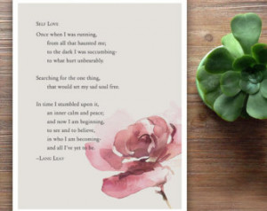 Poetry Art - Self Love Poem - Lang Leav - Inspirational Quote ...