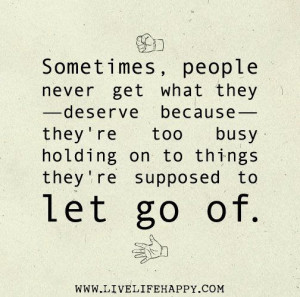 letting go