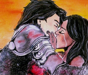 ... kiss scene that never was with Murtagh and Nasuada *sigh* #Eragon More