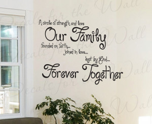 Circle Strength and Love Our Family Faith Inspirational Quote ...