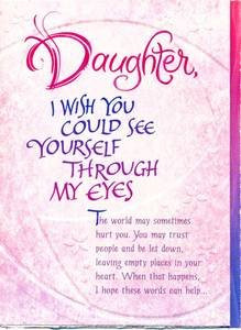 Daughter Birthday Greeting Card – Daughter I Wish You Could See ...