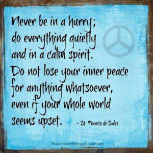 Inner peace...