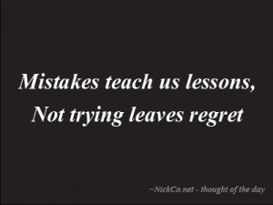 Quotes About Mistakes And Regrets Mistakes-regret