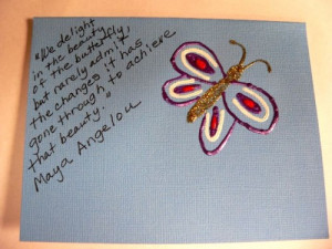 Butterfly Quotes Card - Delight