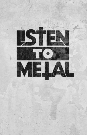 Listen Metal Art Print