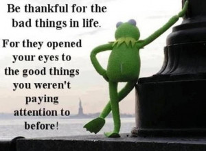 Kermit motivational saying about bad things in life