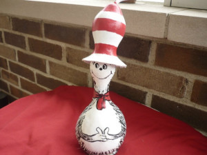 The Cat In The Hat handpainted gourd - I will be doing this! I have ...
