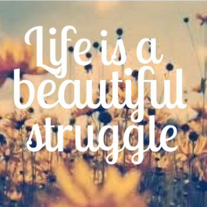 Life is a beautiful struggle