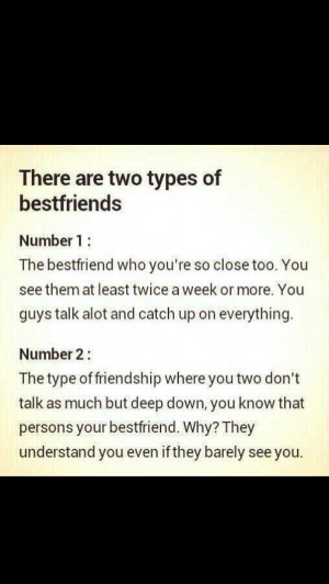 Two types of best friends