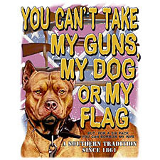 Can't Take Guns, Dog, Flag Rebel T-Shirt