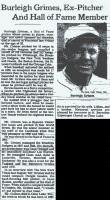 Brief about Burleigh Grimes: By info that we know Burleigh Grimes was ...