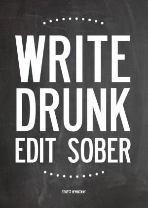 ... Ernest Hemingway #writing #drinking #alcohol #writers #quotes #advice