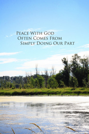 Peace In Life With God