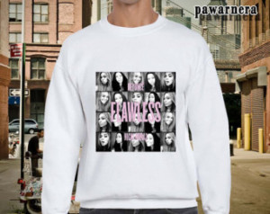 ... Nicki Minaj Flawless Remix Crop Top White Sweatshirt For Women and Men