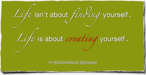Create Yourself – Friday Finish Quote