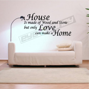 House is....Family Wall Quotes Words Lettering Sayings