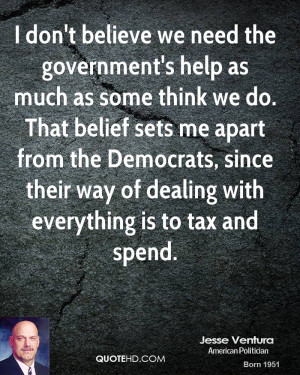 Jesse Ventura Government Quotes