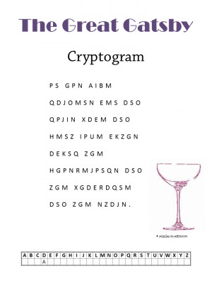 The Great Gatsby Book Quotes The great gatsby cryptogram
