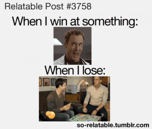 win funny gif true reaction gifs relatable winning loser poor sport ...
