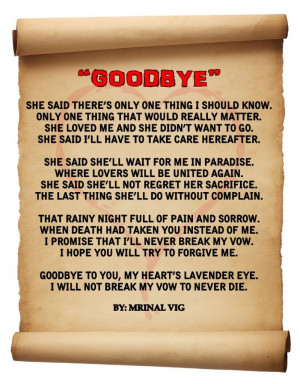 Goodbye love poems in pictures pics poems 2013