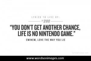 Eminem quotes about life