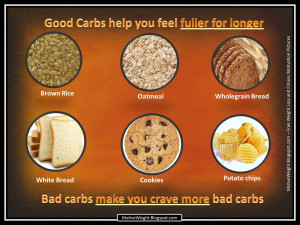 ... so the type of carbohydrates you eat is important for your well being