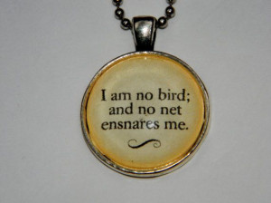 Charlotte Bronte Jane Eyre Quote Necklace. I by EvangelinasCloset, $14 ...