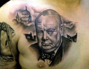 Winston Churchill Nigel Kurt tattoo