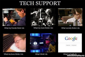 tech support it picture, what think i do, just google