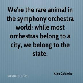 the rare animal in the symphony orchestra world; while most orchestras ...