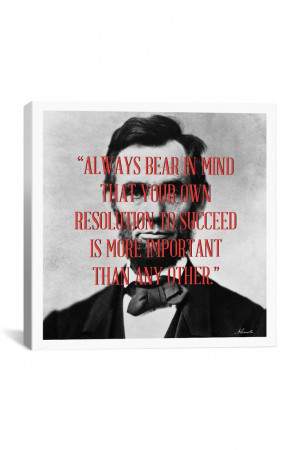 Canvas Print: Abraham Lincoln Quote